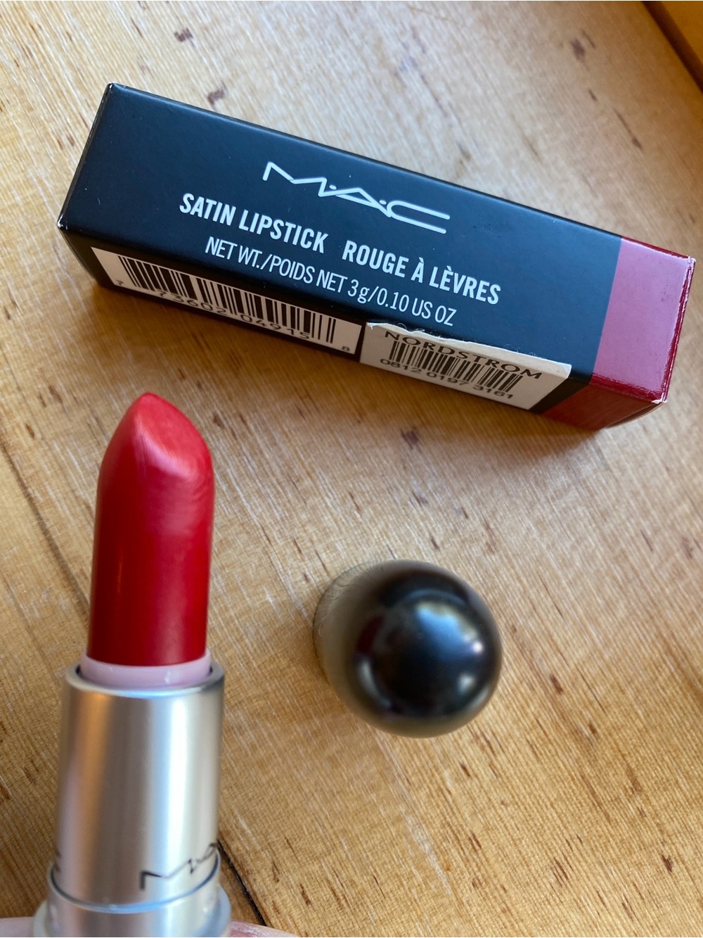 MAC Cosmetics 811 Red Satin Lipstick Discontinued